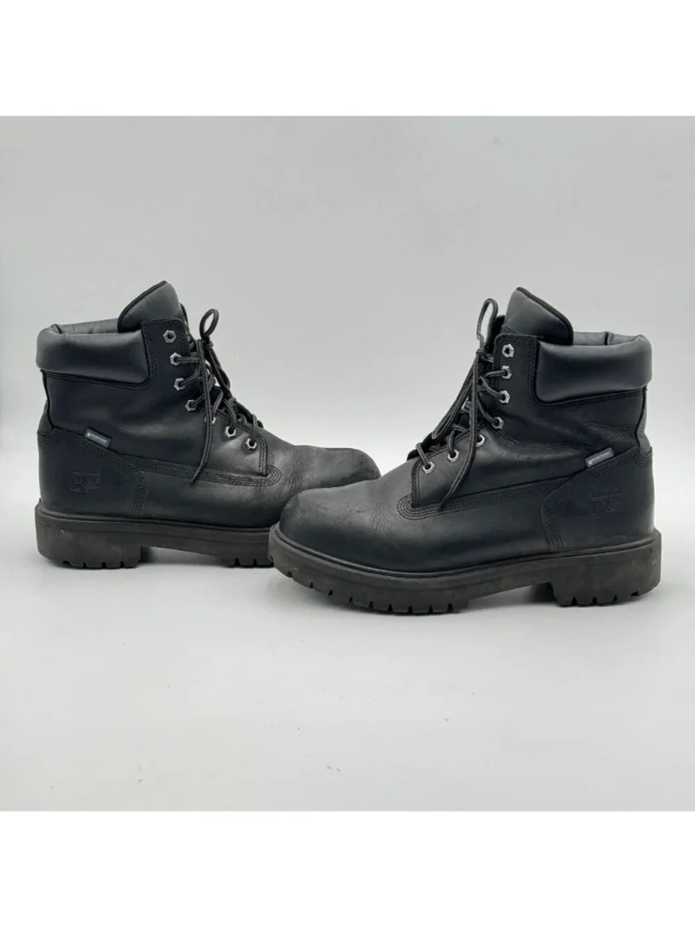Timberland Pro Work Boots Mens 10.5W Black Steel Toe High Top Thermolite 200